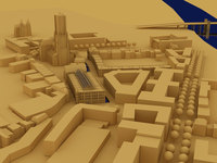 Arnhem - schaduwplan Kerkplein e.o. 2010